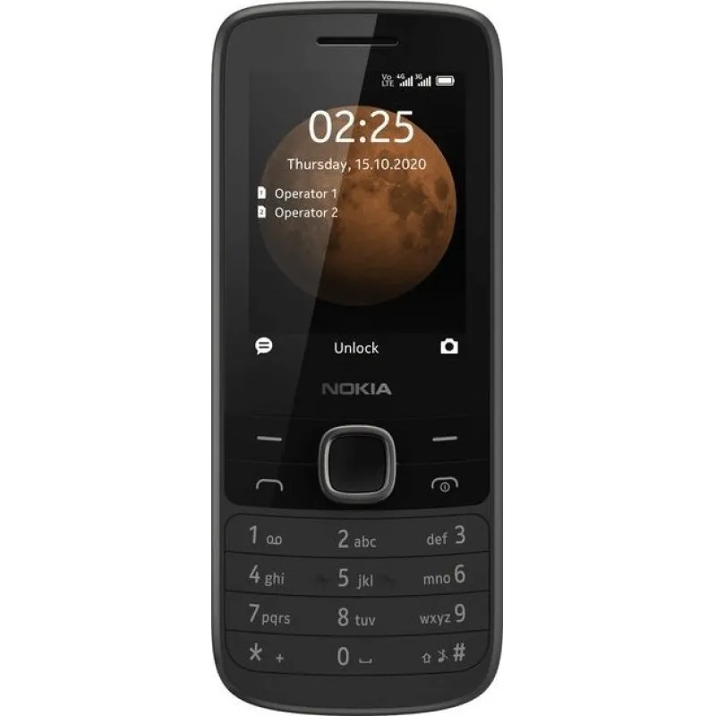 Smartfon Nokia Nokia 225 4G 2020, Dual SIM, černá