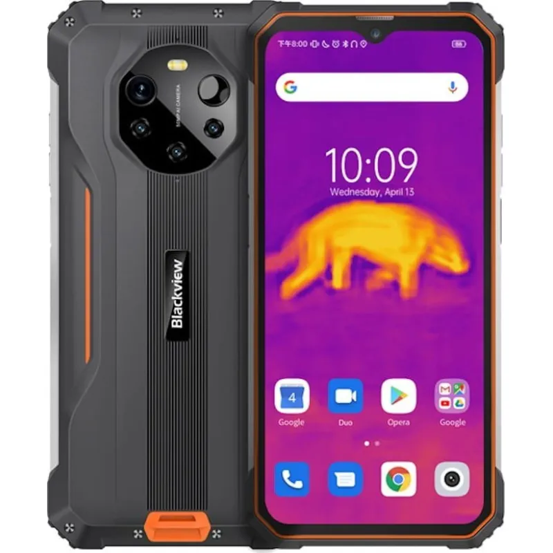 Smartfon Blackview BL8800 Pro 5G 8/128GB Czarno-pomarańczowy (69315483080100)