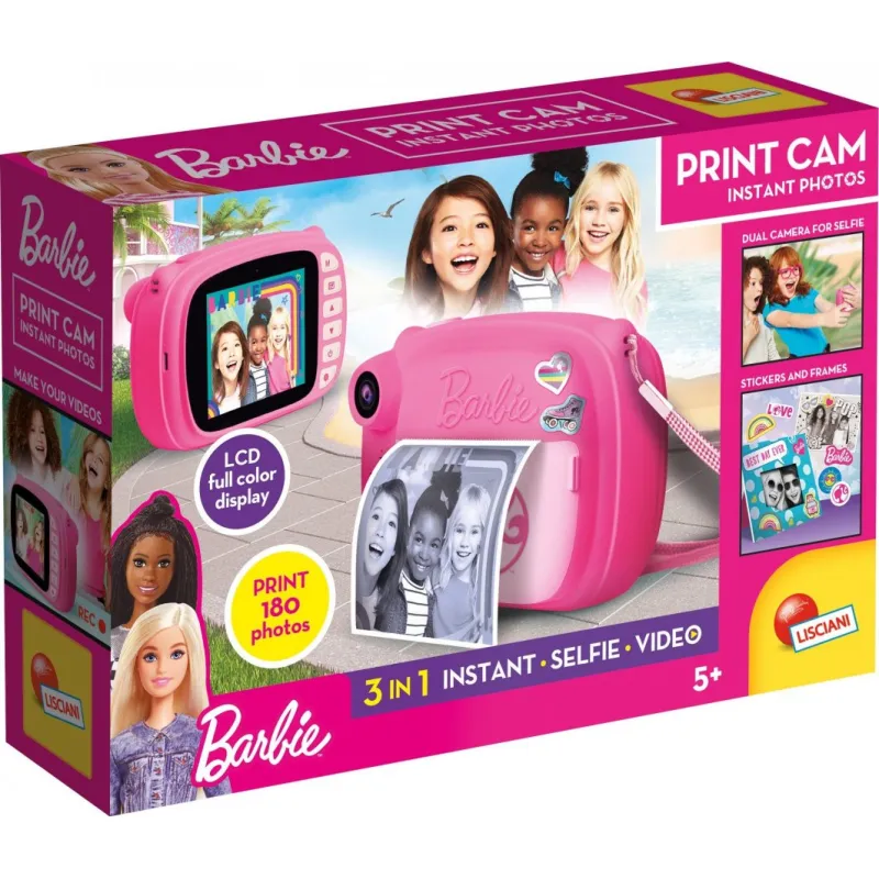 Aparat cyfrowy Lisciani Barbie print cam różowy