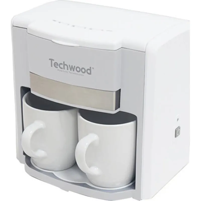 Ekspres przelewowy Techwood 2-cup duo Biały