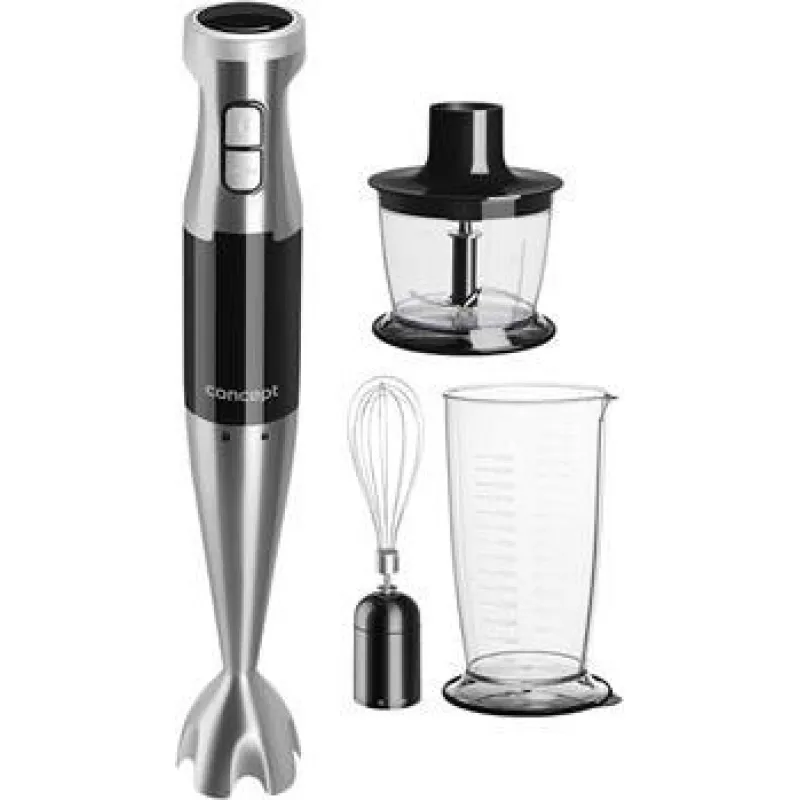 Blender Concept Blender ręczny TM4900 z chopperem, ubijaczka i pojemnikiem do miksowania 1000 W BL