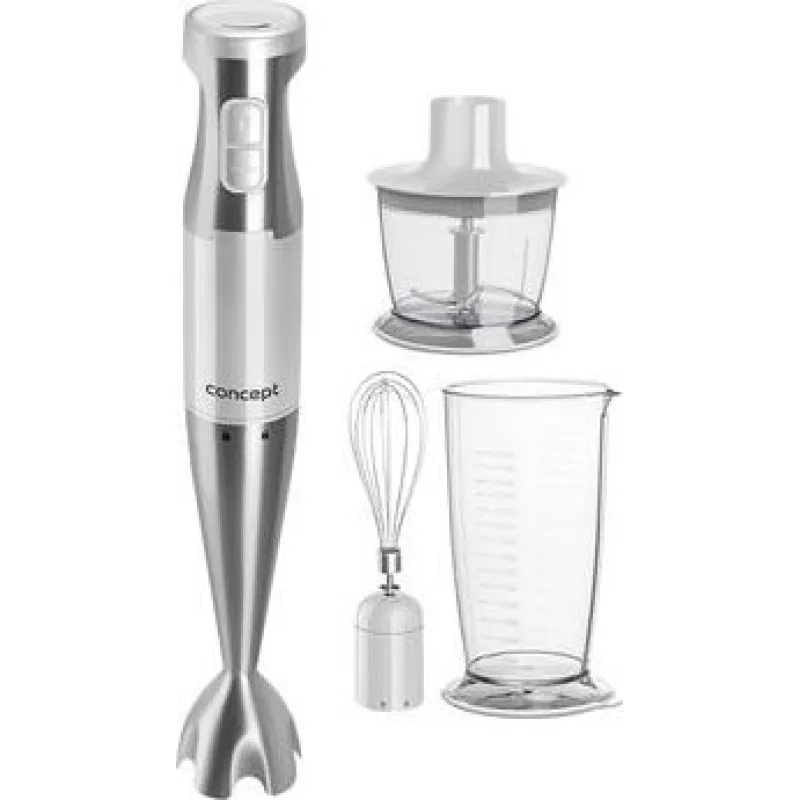 Blender Concept Blender ręczny TM4910 z chopperem, ubijaczka i pojemnikiem do miksowania 1000 W WH