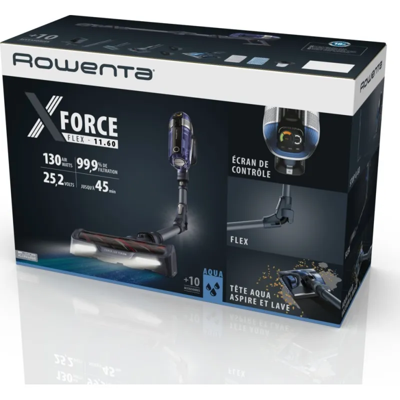 Odkurzacz pionowy Rowenta X-Force Flex 11.60 Aqua RH9898WO