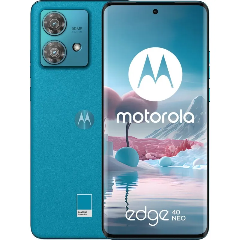 Smartfon Motorola Edge 40 Neo 5G 12/256GB Niebieski Caneel Bay (PAYH0038PL)