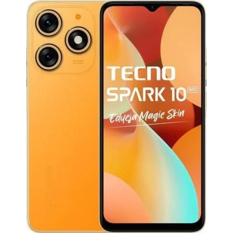 Smartfon Tecno Spark 10 8/128GB Pomarańczowy (Magic Skin Orange KI5q 8/128)