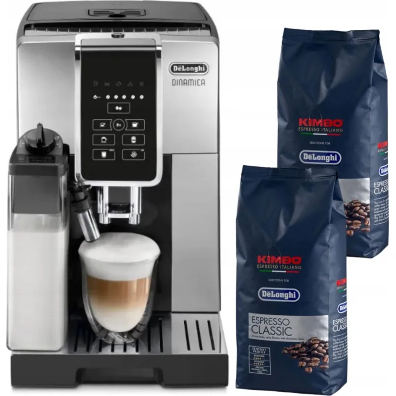 Ekspres ciśnieniowy DeLonghi Dinamica ECAM 350.55.B + 2kg kawy