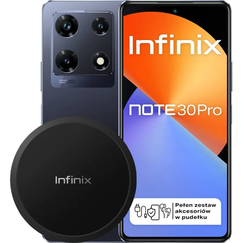 Smartfon Infinix Note 30 Pro 8/256GB Czarny (I/X678B/8-256/BLACK)