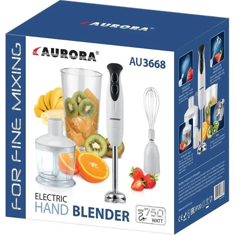 Blender Aurora MOCNY BLENDER RĘCZNY WIELOFUNKCYJNY 750W