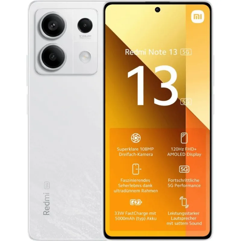 Smartfon Xiaomi Redmi Note 13 5G 8/256GB Biały (51357)