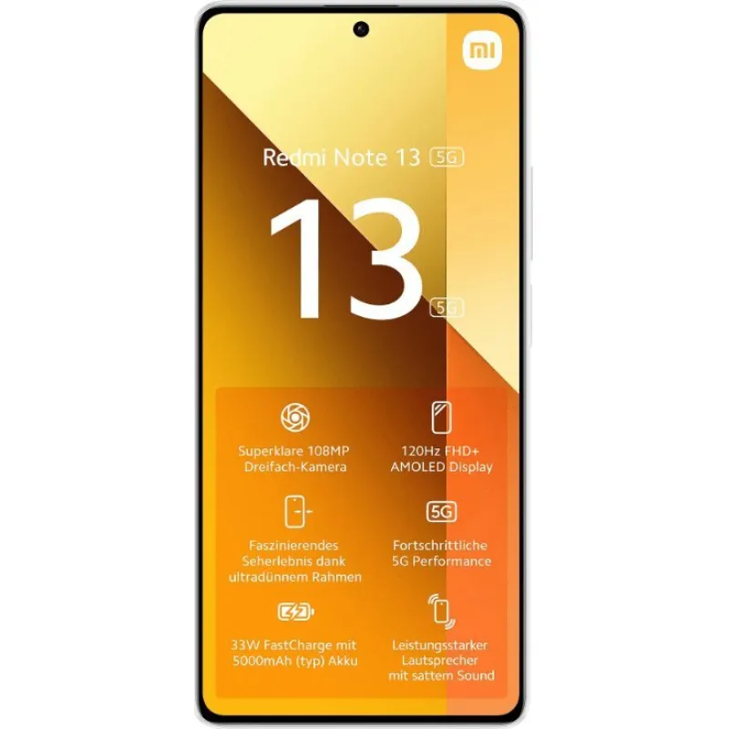 Smartfon Xiaomi Redmi Note 13 5G 8/256GB Biały (51357)