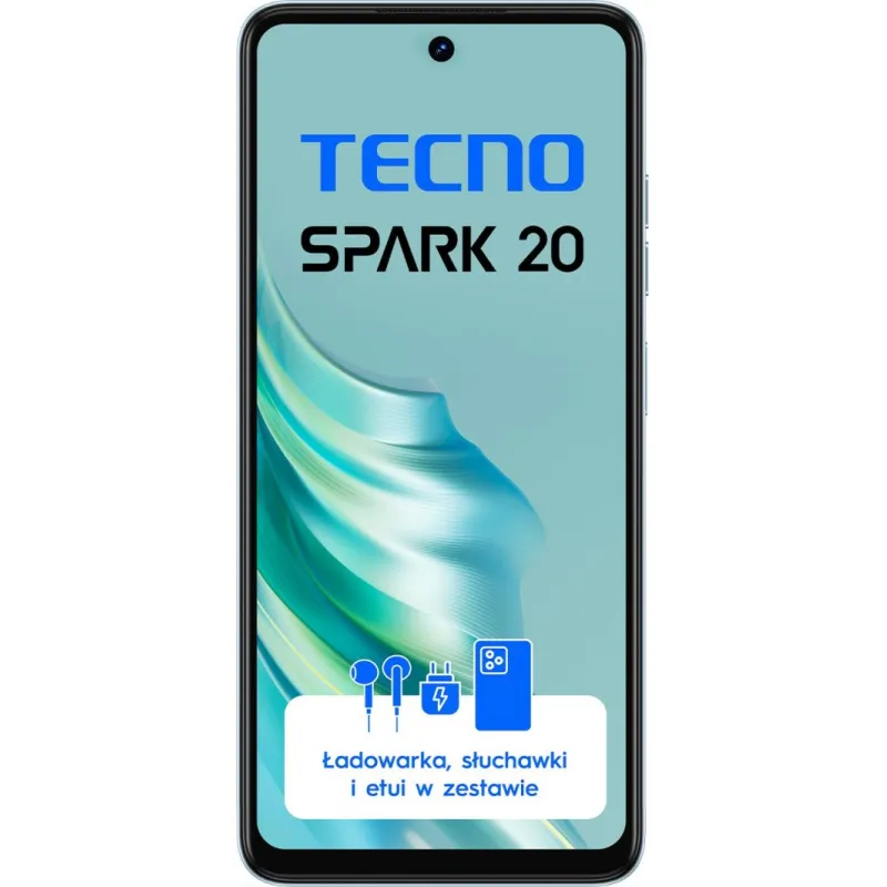 Smartfon Tecno Spark 20 8/256GB Niebieski (KJ5n_256+8_MSB)