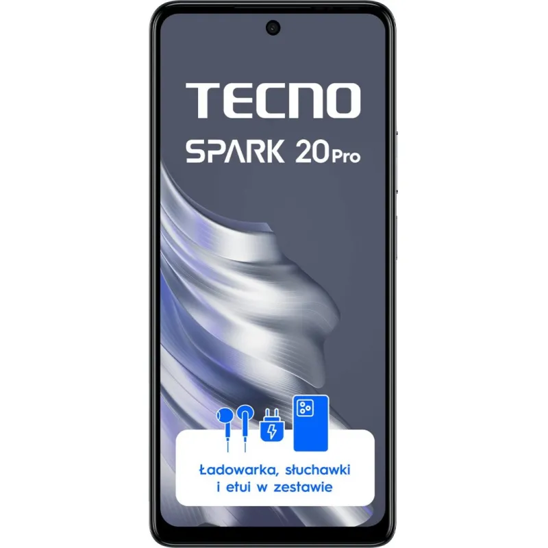 Smartfon Tecno Spark 20 Pro 8/256GB Czarny (KJ6_256+8_MB)