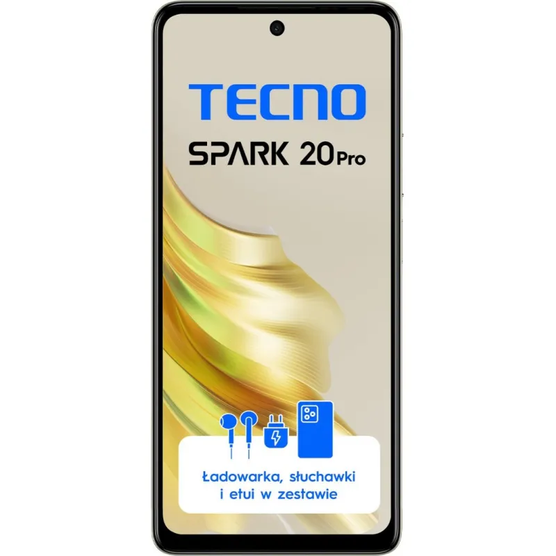 Smartfon Tecno Spark 20 Pro 8/256GB Żółty (KJ6_256+8_SB)