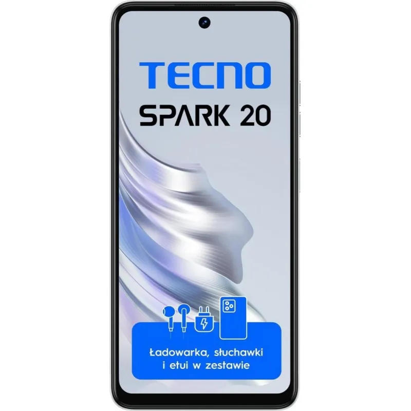 Smartfon Tecno Spark 20 8/256GB Biały (KJ5n_256+8_CW)