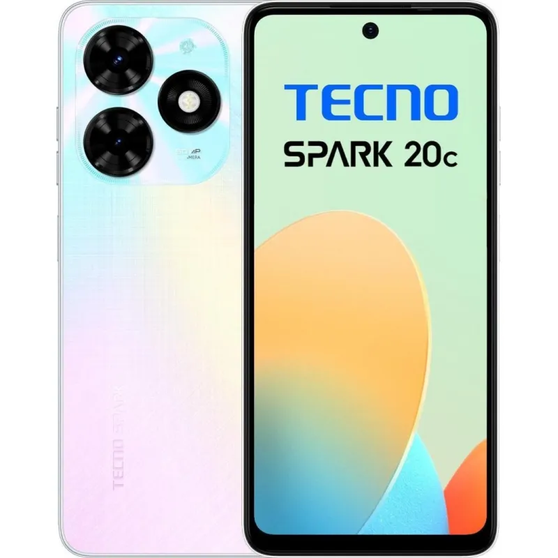 Smartfon Tecno Spark 20C 4/128GB Biały (BG7n_128+4_MW)