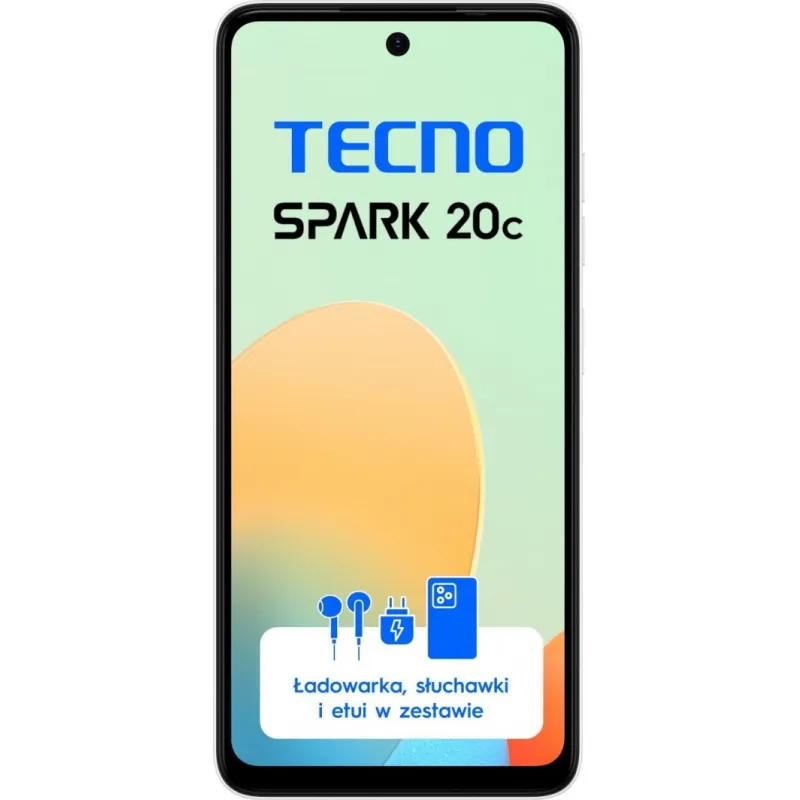 Smartfon Tecno Spark 20C 4/128GB Biały (BG7n_128+4_MW)