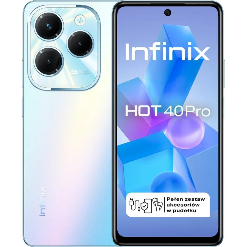 Smartfon Infinix Hot 40 Pro 8/256GB Niebieski (INFINIXHOT40PROBLUE)