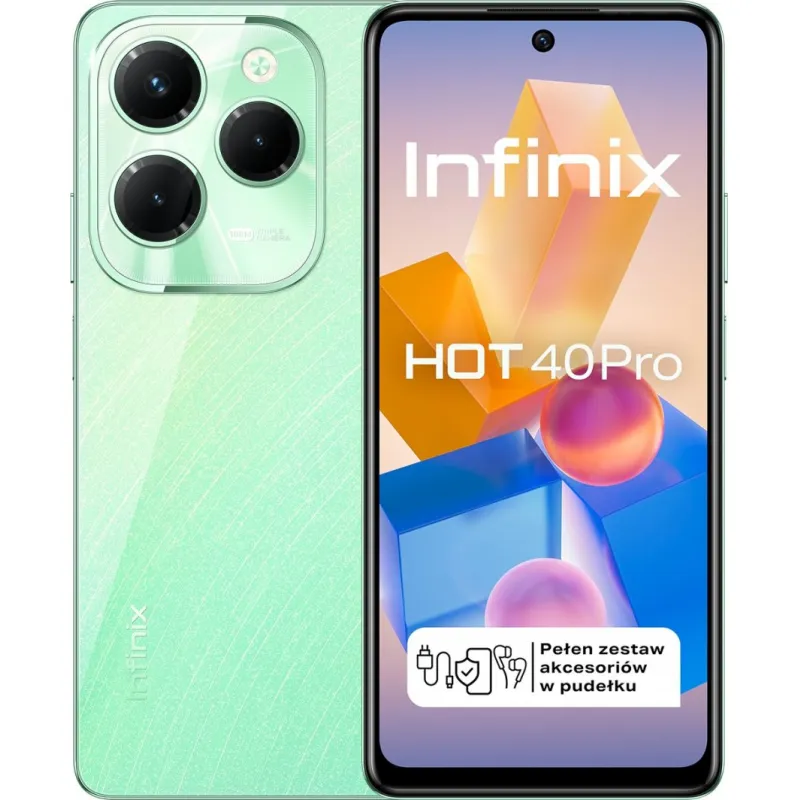 Smartfon Infinix Hot 40 Pro 8/256GB Zielony (INFINIXHOT40PROGREEN)