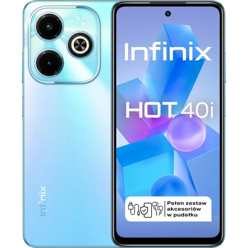 Smartfon Infinix Hot 40i 8/256GB Niebieski (INFINIXHOT40IBLUE)