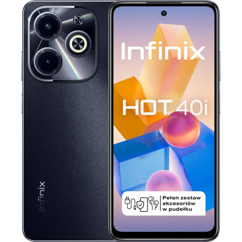 Smartfon Infinix Hot 40i 8/256GB Czarny (INFINIXHOT40IBLACK)