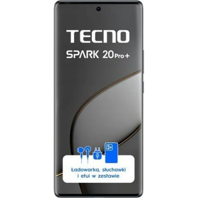 Smartfon Tecno Spark 20 Pro+ 8/256GB Grafitowy (4894947019111)