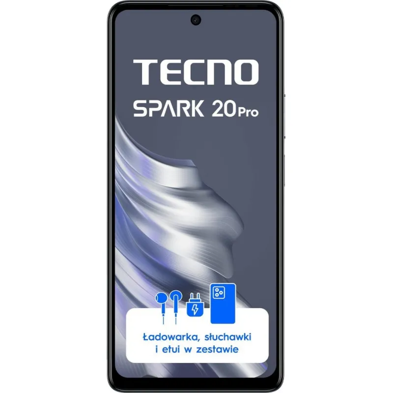 Smartfon Tecno Spark Spark 20 Pro 12/256GB Czarny (4894947014185)