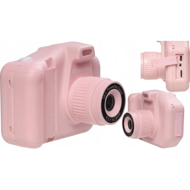 Aparat cyfrowy Denver Denver KPC-1370 pink Kids camera with printer