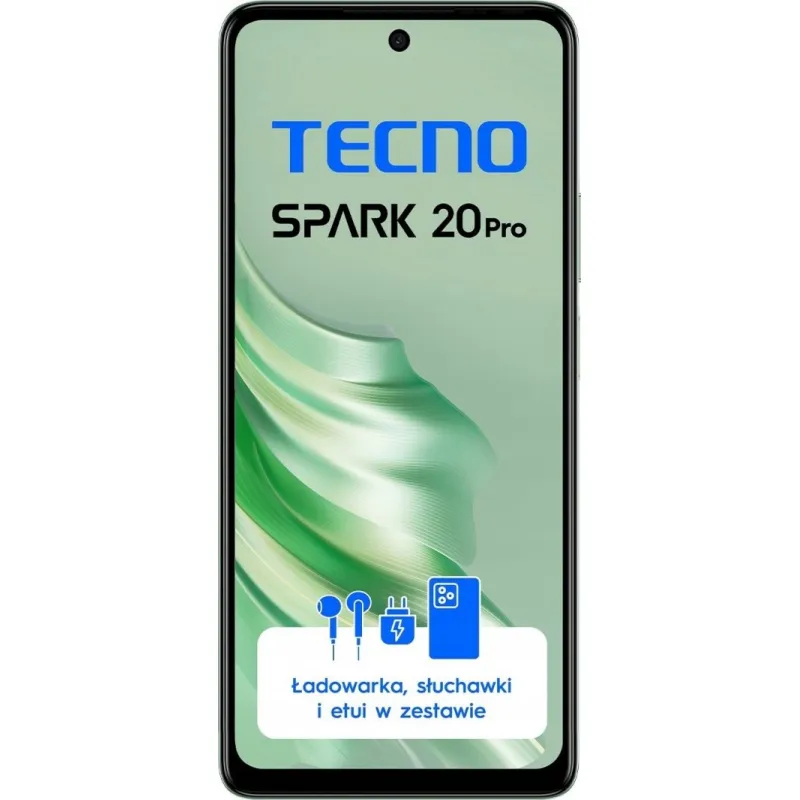 Smartfon Tecno Spark 20 Pro 8/256GB Zielony (KJ6_256+12_MSG)