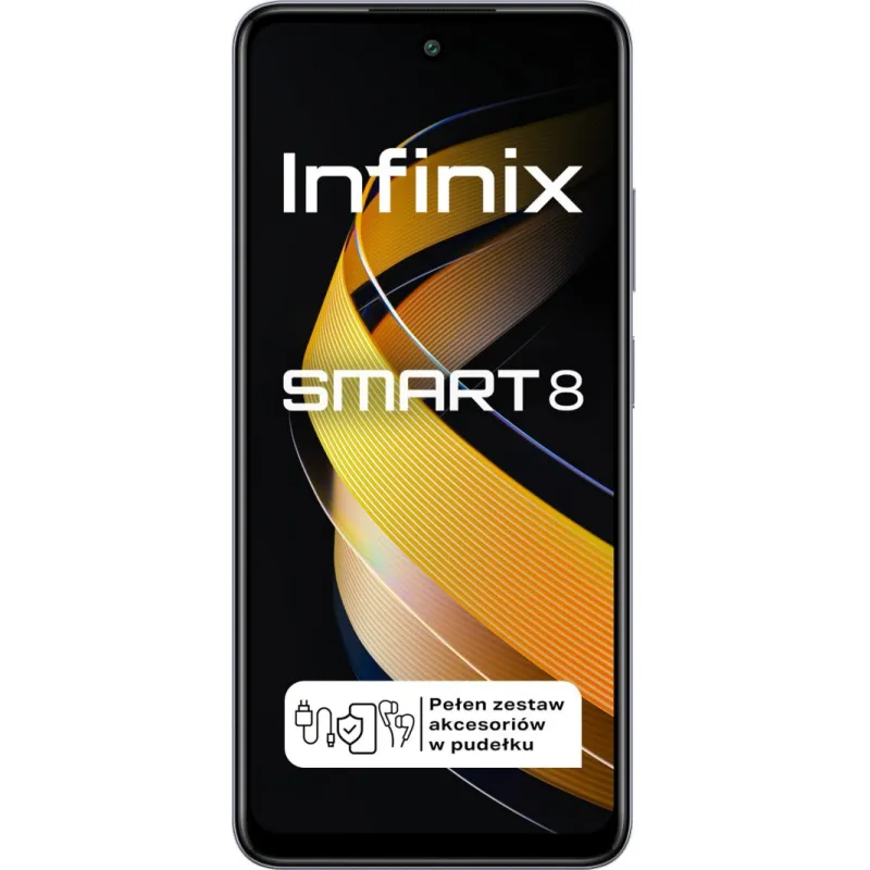 Smartfon Infinix Smart 8 3/64GB Czarny (I/X6525/3-64/TIMBER BLACK)