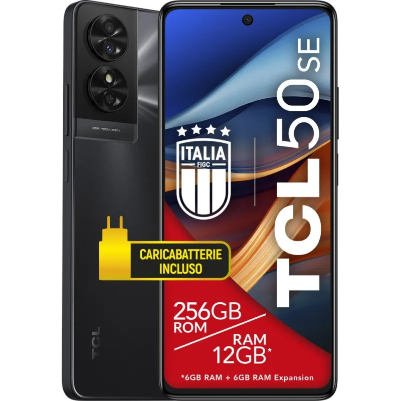 Smartfon TCL 50 SE 6/256GB Czarny (S0240725)