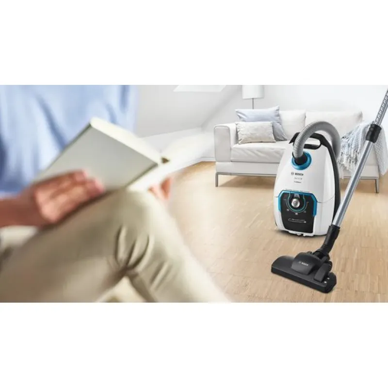 Odkurzacz Bosch Bosch Series 8 BGB75XSIL, cylinder vacuum cleaner (white, ProSilence)