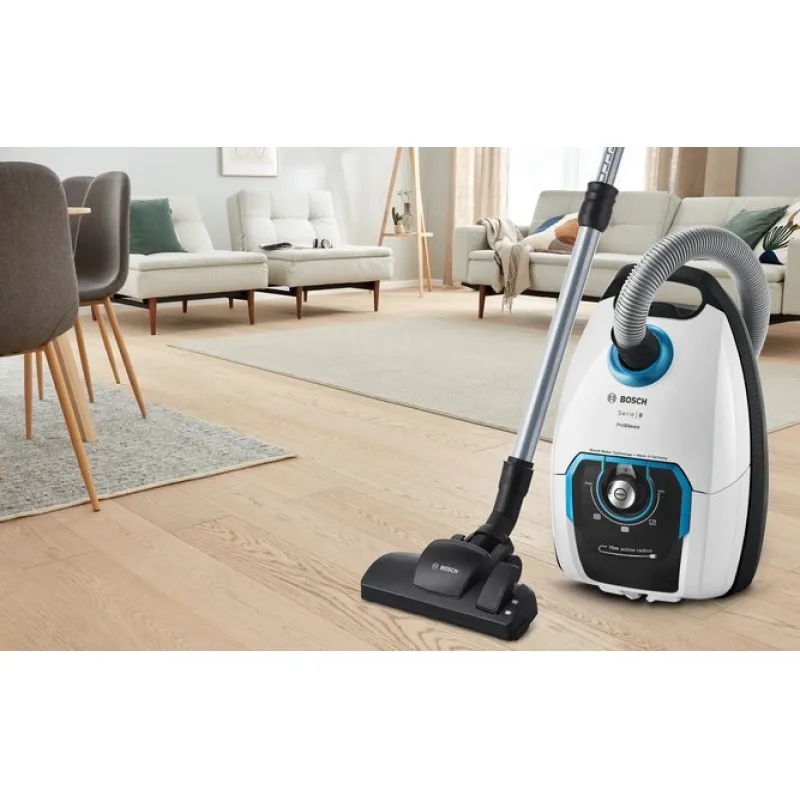 Odkurzacz Bosch Bosch Series 8 BGB75XSIL, cylinder vacuum cleaner (white, ProSilence)