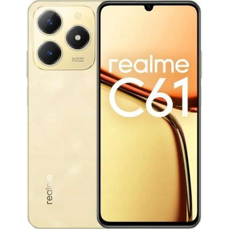 Smartfon Realme C61 6/256GB Złoty (631011003017)