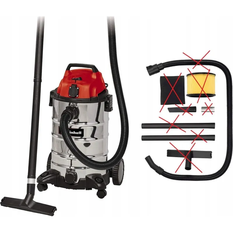 Odkurzacz przemysłowy Einhell Einhell TE-VC 2350 SACL, wet/dry vacuum cleaner (red/stainless steel, 