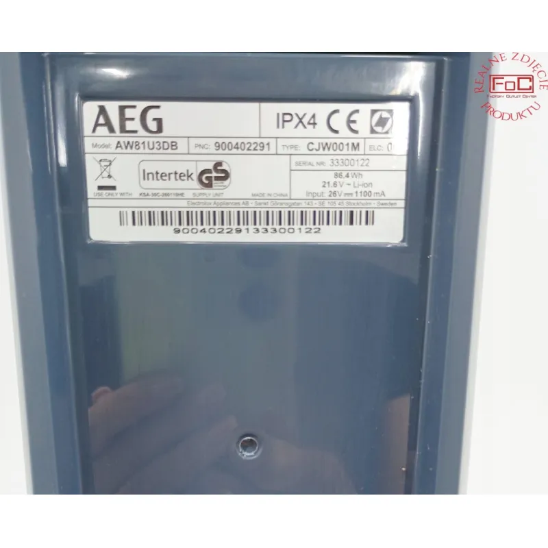 Odkurzacz AEG AEG AW 81U3DBT Wet & Dry 8000