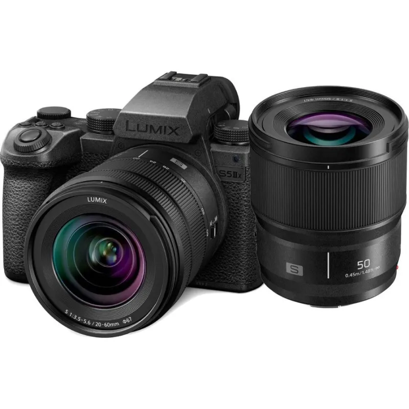 Aparat Panasonic Lumix S5 II X + S 20-60mm f/3.5-5.6 + S 50mm f/1.8 (DC-S5M2XWE)