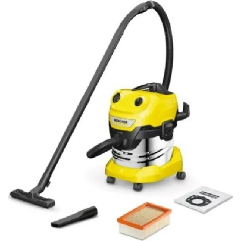 Odkurzacz przemysłowy Karcher Sauso-drėgno valymo siurblys Karcher WD 4 S V-20/5/22; 1000 W