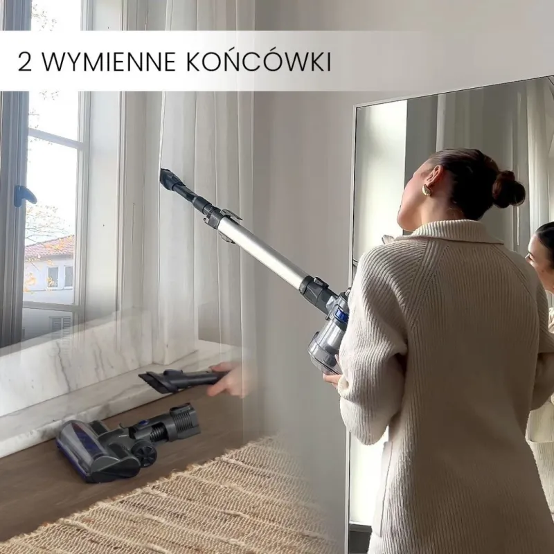 Odkurzacz pionowy Air Essence Bezprzewodowy, pionowy, ręczny odkurzacz Air Essence Bise, 100AW, tech