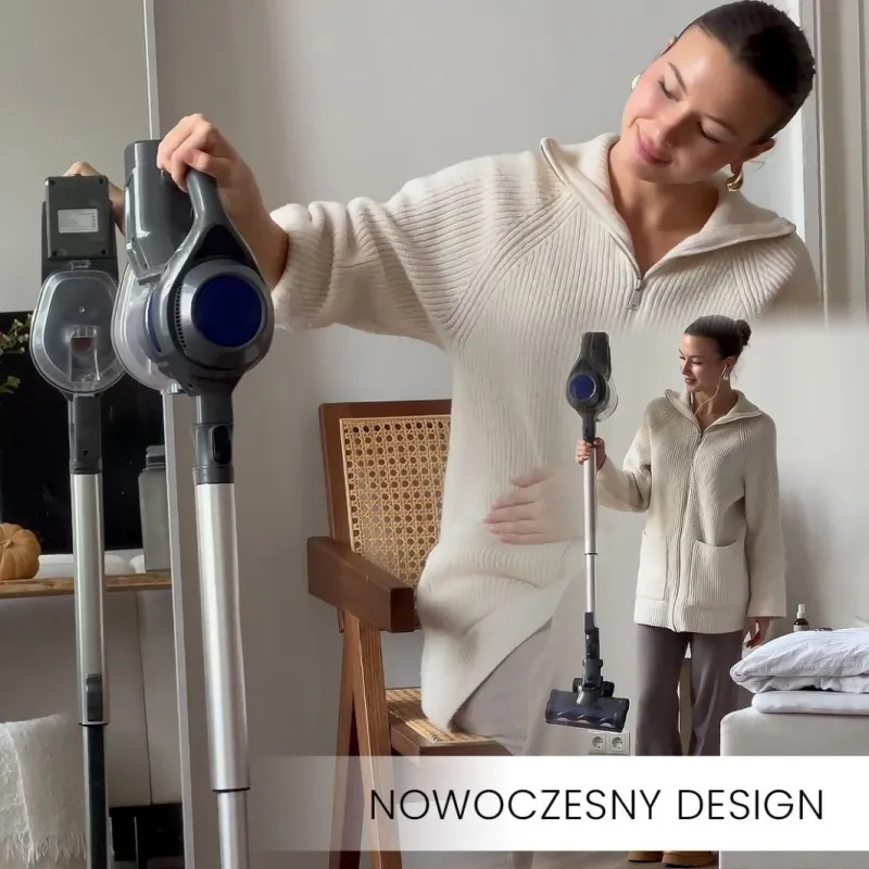 Odkurzacz pionowy Air Essence Bezprzewodowy, pionowy, ręczny odkurzacz Air Essence Bise, 100AW, tech