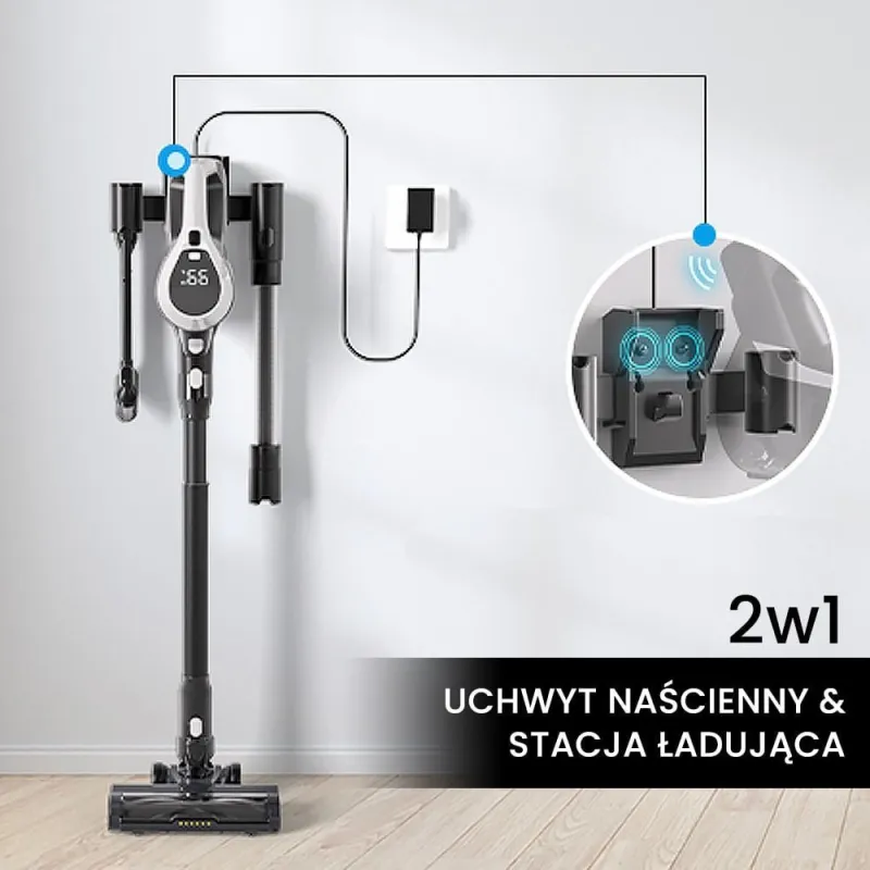 Odkurzacz pionowy Air Essence Air Essence Bise PRO bezprzewodowy, pionowy, ręczny odkurzacz