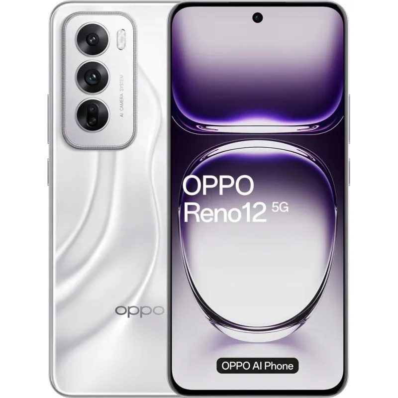 Smartfon Oppo OPPO Reno12 5G 17 cm (6.7") Dual SIM Android 14 USB Type-C 12 GB 256 GB 5000 mAh Srebr