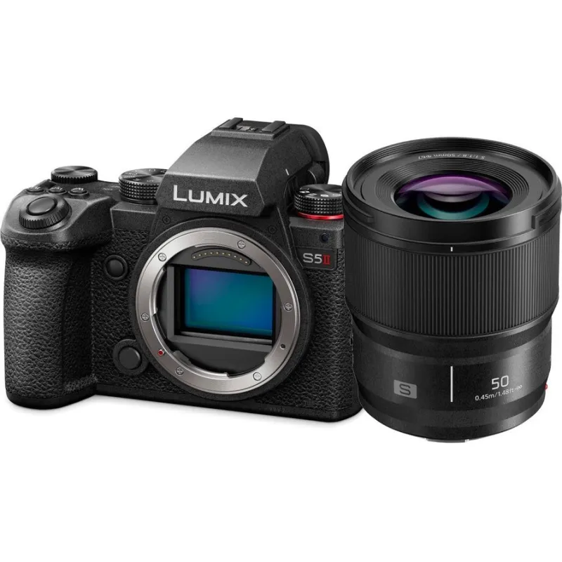 Aparat Panasonic Lumix S5 II + S 50 mm f/1.8 (DC-S5M2CE)