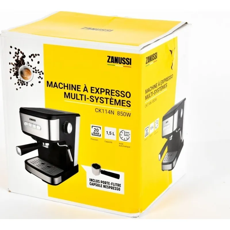 Ekspres ciśnieniowy Zanussi Zanussi Espressomaschine, 1,5l Tank Aroma Grande CK114N