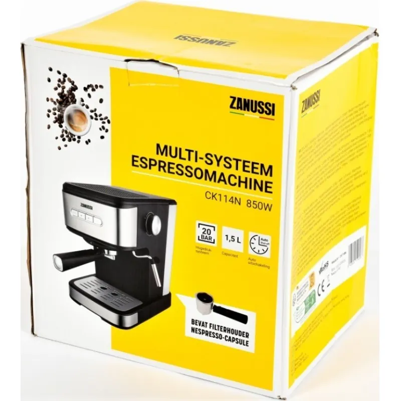 Ekspres ciśnieniowy Zanussi Zanussi Espressomaschine, 1,5l Tank Aroma Grande CK114N