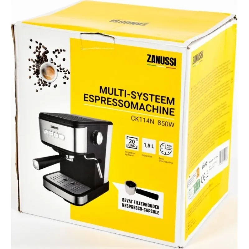 Ekspres ciśnieniowy Zanussi Zanussi Espressomaschine, 1,5l Tank Aroma Grande CK114N