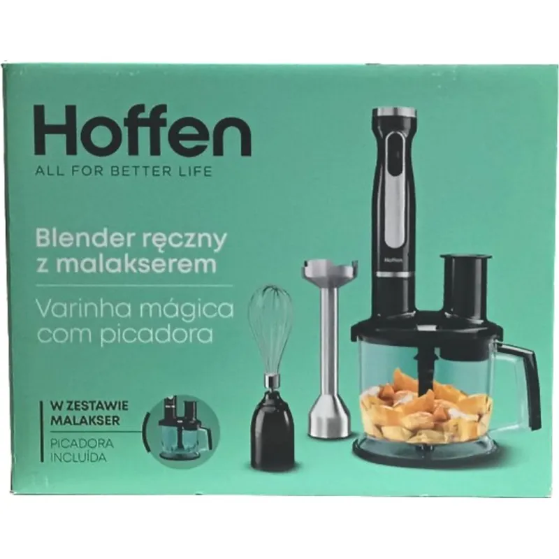 Blender Hoffen Blender ręczny z malakserem 4w1 - Hoffen 1000W