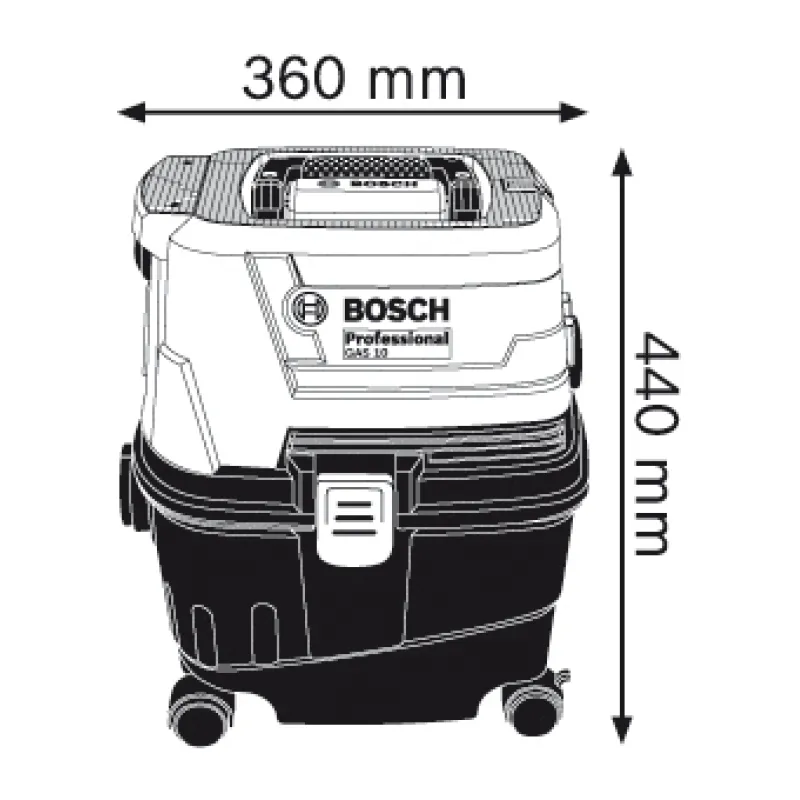 Odkurzacz przemysłowy Bosch GAS 15 (B6019E5000)