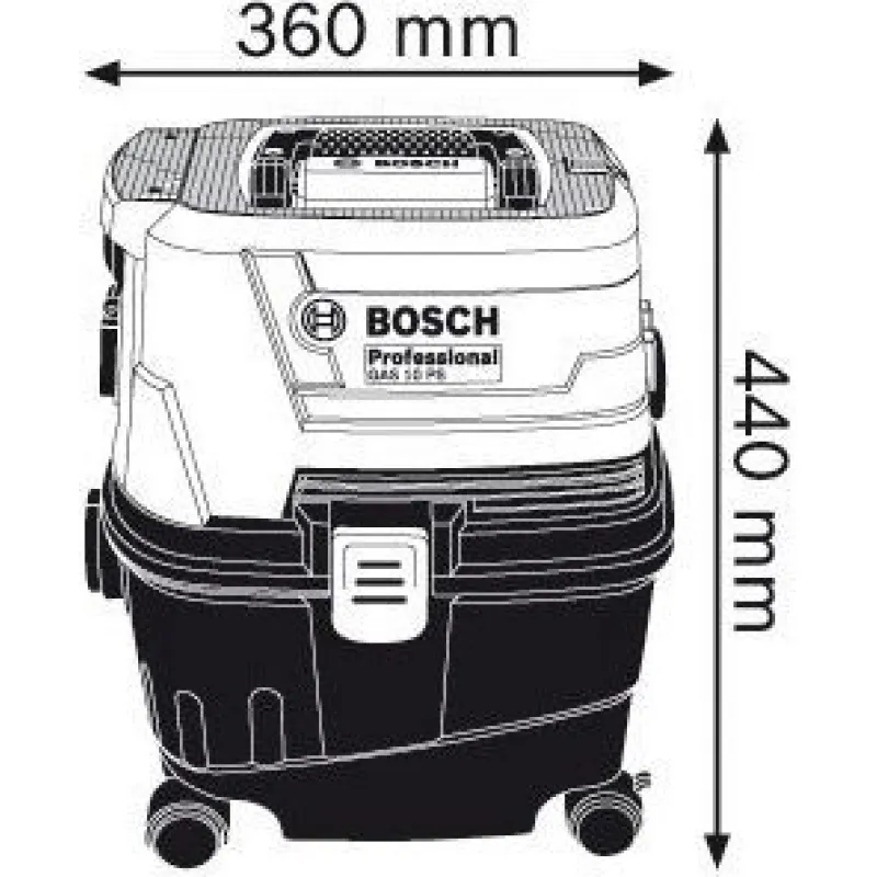 Odkurzacz przemysłowy Bosch GAS 15 PS (B6019E5100)