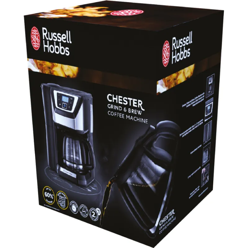 Ekspres przelewowy Russell Hobbs Chester Grind & Brew 22000-56 Czarny