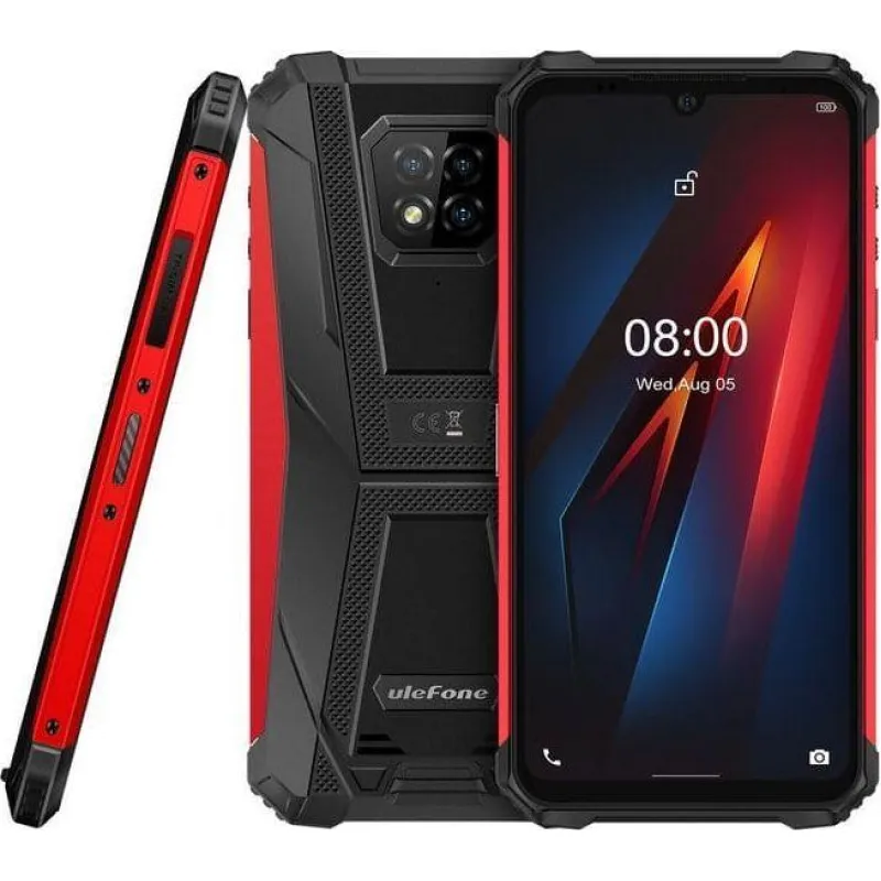 Smartfon UleFone Armor 8 4/64GB Czarno-czerwony (UF-A8/RD)